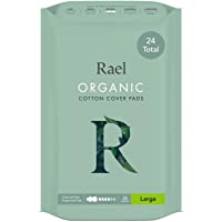 Los mejores  - Almohadillas de algodón orgánico para menstruación de Rael- tamaño grande- extradelgado- con alas- certificadas
